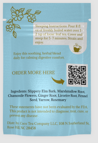 GERD Herbal Tea | Tea for Digestive Wellness | Coco Tea Co.| 0.5 oz